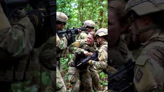 Russian Army Girl Injured in Jungle Firefight  Immediate Medical Aid Given #armyforce