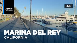 California Walking Tour | Marina del Rey in Stunning 4K HDR | ASMR Natural Sounds Experience