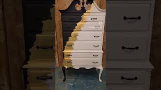 Vintage Tall Boy Dresser Makeover with Annie Sloan Chalk Paint