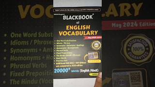 Black Book 📚📚 Vocabulary || #shortvideo #trendingshorts #blackbookvocabulary #english #ssc