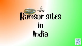 Ramsar Sites In India | Static GK for SSC, UPSC, Banking, RRB, CDS, AFCAT & More