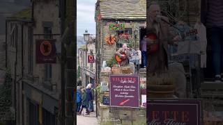 Lost in the magic of Haworth, the heart of Yorkshire #HaworthVillage #CobbledStreets #busker
