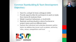 Socially Distanced Teambuilding Webinar