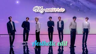 BTS my universe aesthetic status video ♥️ || #bts || #myuniverse ||  #myuniverseaestheticstatusvideo