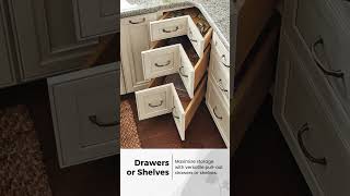 Maximize your kitchen space with smart corner cabinet designs!  #design9spaceworld
