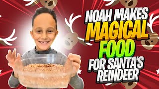 Noah Makes MAGICAL Reindeer Food for Santa's Reindeer #reindeer #santa #christmas #xmas #magical