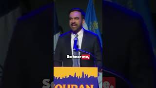 Zohran Mamdani offers powerful message to Trump in victory speech