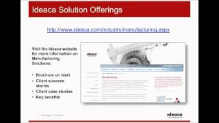Ideaca Presents: Canadian Manufacturers and Exporters Association Webinar Part 1.wmvs Part 4.wmv