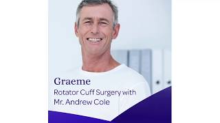 Graeme's feedback on Mr. Andrew Cole's myrecovery app for Shoulder Surgery