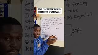 ASVAB PRACTICE TEST QUESTION ON PERIMETER OF RECTANGLE #maths #asvab
