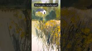Semi- abstract watercolor painting for beginners #watercolorpainting