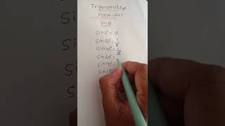 Trigonometric Formulas #maths  #shorts #mathematics #trigonometricformulas #ytshorts