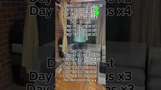 14-Day ABS Challenge | Day 2 Complete! #homeworkout #fitnesschallenge