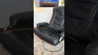 My new $20 office chair I found at the thrift!  #thrifted #thriftedfurniture #mcm #office