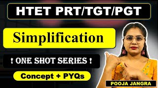 HTET PRT/ TGT/ PGT Math Preparation | HTET Reasoning | Simplification | Pooja Jangra