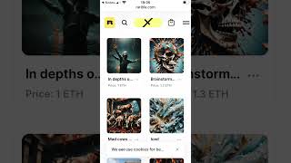 Complete Rarible Site for sale only 10 Ethereum for 10 Unique Art Pieces or can use your Art