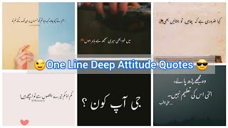 ✍One line attitude quotes in urdu for status/dp/instagram bio/caption| Moj Life