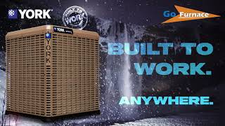 [Go Furnace Ltd.] Durable York ACs in Calgary – Tested for Snow & Rain Resilience!