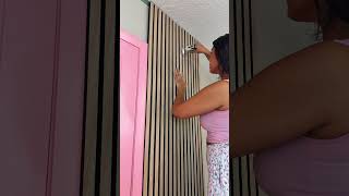 EASY Room Makeover with Wood Panels! Renter Friendly Hack!