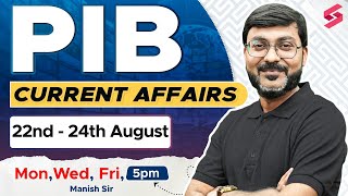 PIB Current Affairs | PIB Manish Sir | PIB for RBI Grade B | RBI Grade B Preparation | RBI Grade B