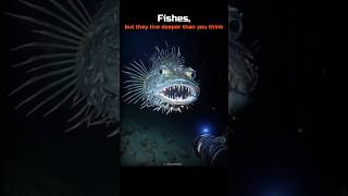Fishes, but they live deeper than you think! 💀🤯 #Shorts #Animals #Biology #Science #Nature