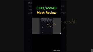 CFAT/ASVAB: Math Review  #maths #asvab#asvabmath #cfat #asvabmathhelp