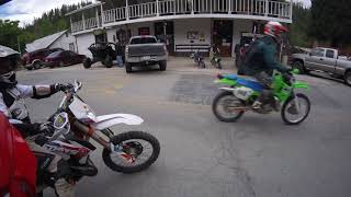 Dirt Bikes Take Over Town!!!