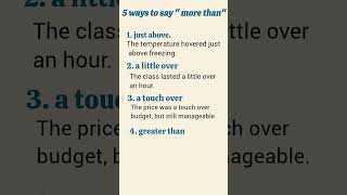 5ways to say                     " more than"  english vocabulary #toeflwritingtips