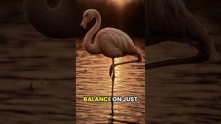 why flamingo stand on one leg #AnimalScience #WildlifeSecrets #FunFacts #NatureLovers #shorts