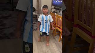 He loves to Messi 1️⃣0️⃣