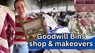 Goodwill Bins Thrift With Me - DIY Painted thrift Flips For Resell