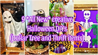 9 *All New* Creative Halloween 2024 DIYs Using Dollar Tree and Thrifted Items!!