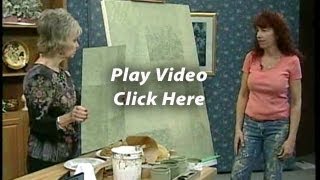 Sponge painting on Creative Living with Sheryl Bordon show