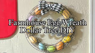 Charming Farmhouse Wreath DIY!!! (Dollar Tree Items)😮😮
