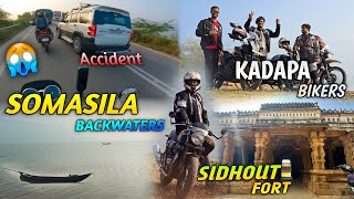 Bike Trip to Somasila Backwaters & Sidhout Fort ft. Kadapa Bikers🏍️ | Village Uncle Pranked😝 #kadapa