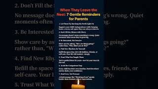 Your Child Has Left Home—Now What? 7 Tips for a Peaceful Heart #lifeadvice #love