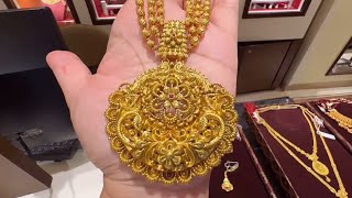 Starting 27g Long Necklace Designs From TANISHQ/Choker Necklace/Bridal Necklace/Gold Necklace/Deeya