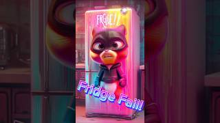 Dotti vs Party Fridge!🍦😱 #FridgeFail #FunnyFail #MemeHorror #AIAnimation #FoodParty #cartoon