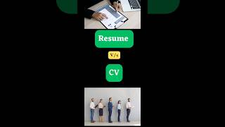 Resume vs CV in 60 Seconds! | Don't Make This Mistake 🚀