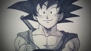 #Shorts How To Draw Goku From Dragon Ball Z Step By Step [Tutorial] For Beginners