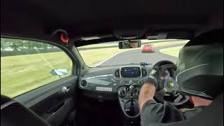 Abarth takes on Alfa Romeo Quadrifoglio at Cadwell Park