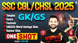 SSC CGL/CHSL 2025 Static GK One Shot | Static GK For SSC CGL/CHSL 2025 | GK GS By Navdeep Sir