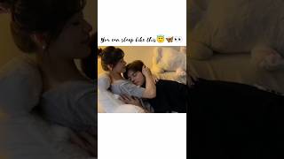 You can sleep like this 😇🦋👀 #love #kiss #romanticact #korean #love #cute