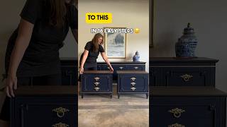 16 easy steps. 🤣 Did I miss any? #furnitureflip #furniturepainting #dresser #furnituremakeover