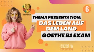 Thema Presentation: das Leben auf dem Land| Goethe B1 exam | German With Nilufa | Part-6