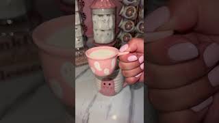 Making a spooky coffee 👻 #psl2024 #spookyseason #coffeebar #pink #halloween2024