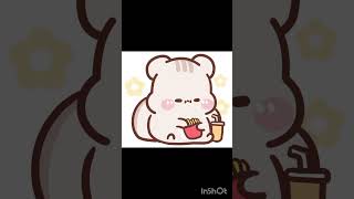 hungry #cute #cuteanime #eating #love #fries