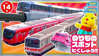 【のりもの図鑑】のりものスポット9東京都特集！(東京モノレール、ゆりかもめ、中央線、電気機関車、東京メトロ丸の内線)
