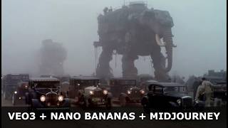 Scene Flow. Veo3 + NanoBananas + Midjourney