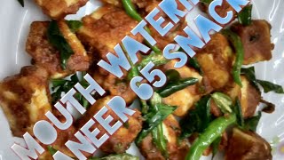 Simple and 2 min snack, Paneer recipe, Paneer 65 , evening snack.
